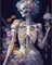 Paint by Number Kit for Adults Beginners – Easy Acrylic Skull Painting, DIY Skeleton Watercolor Style Paint by Numbers on Canvas, 16x20 Inch (Unframed)